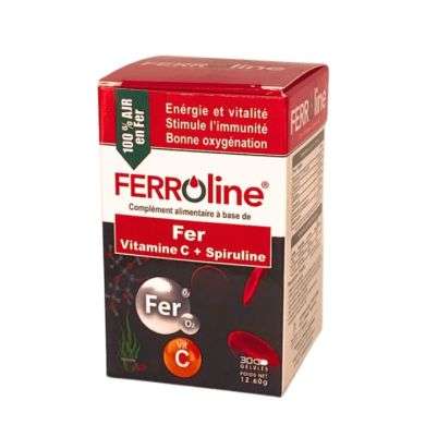 FERROLINE FER ET VITAMINE C 30 GELULES 