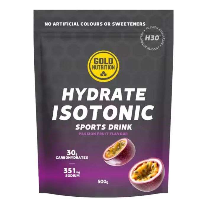 GOLD NUTRITION HYDRATE ISOTONIC PASSION FRUIT FLAVOUR 500G