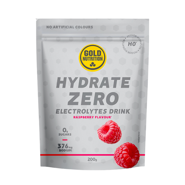 GOLD NUTRITION HO HYDRATE ZERO ELECTROLYTES DRINK RASPBERRY FLAVOUR 200 G