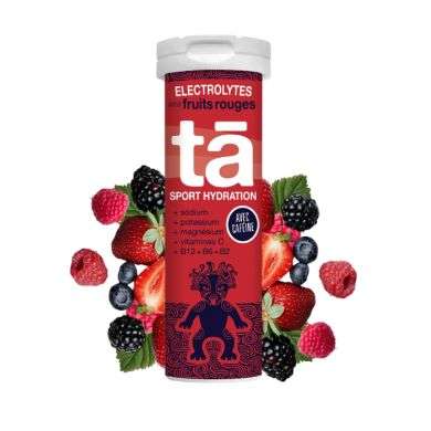 TA SPORT HYDRATATION ELECTROLYTES FRUITS ROUGES 12 COMPRMES EFFERVESCENTS 