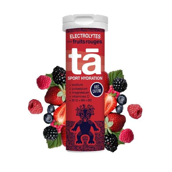 TA SPORT HYDRATATION ELECTROLYTES FRUITS ROUGES 12 COMPRMES EFFERVESCENTS 