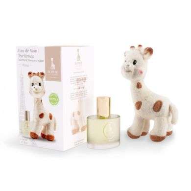 SOPHIE LA GIRAFE EAU DE SOIN PARFUMEE PARIS 0M+ 50 ML + SOPHIE JOUET DOUX 17 CM