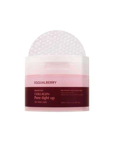 EQQUAL BERRY COLLAGEN PORE TIGHT UP GEL TONER PADS 140 ML