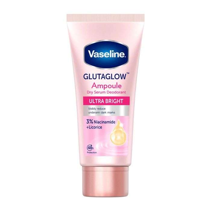 VASELINE GLUTAGLOW AMPOULE DRY SERUM DEODORANT ULTRA BRIGHT 45 ML