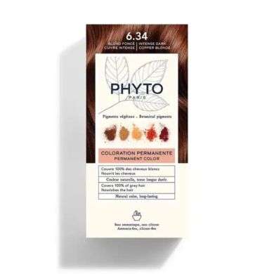 PHYTO COLOR KIT COLORATION 6.34 BLOND FONCE CUIVRE INTENSE
