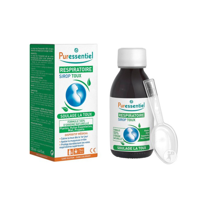 Puressentiel Respiratoire sirop toux - flacon de 125 ml
