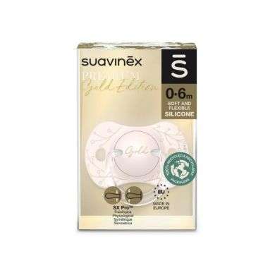 SUAVINES SUCETTE SILICONE PREMIUM GOLD EDITION 0.6M 