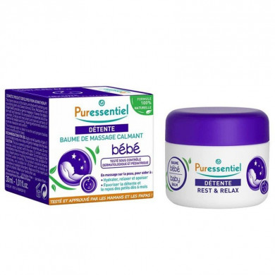 Puressentiel Détente Baume de Massage Calmant Bébé 30 ml