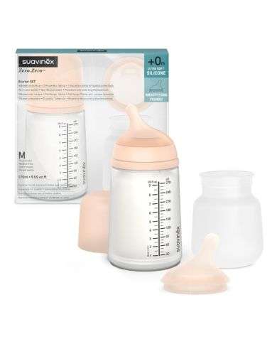 SUAVINEX STARTER SET ZERO ZERO 270 ML DEBIT MOYEN +0M