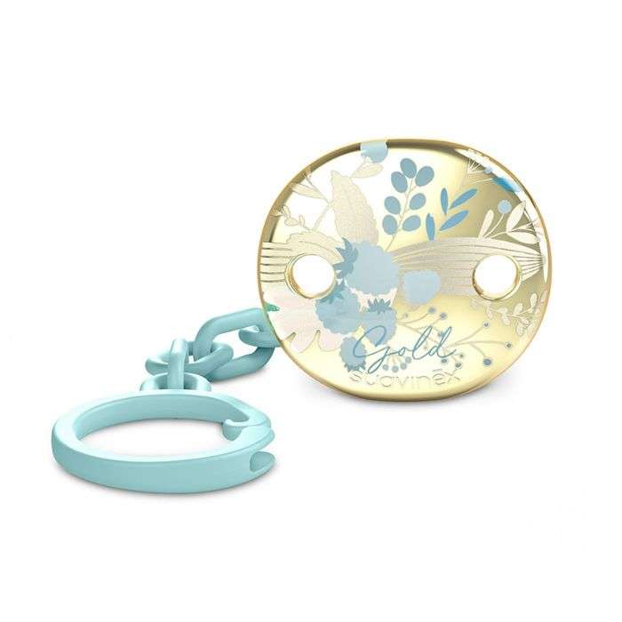 SUAVINEX PREMIUM GOLD EDITION ATTACHE SUCETTE +0M