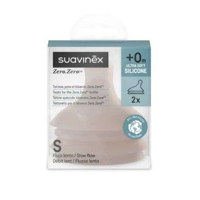 SUAVINEX ZERO ZERO TETINE SPECIALE BIBERON ZERO +0M ULTRA SOFT PACK DE 2 S