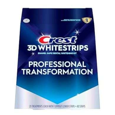 CREST 3D WHITESTRIPS PROFESSIONAL TRANSFORMATION 20 TREATEMENTS 40 STRIPS