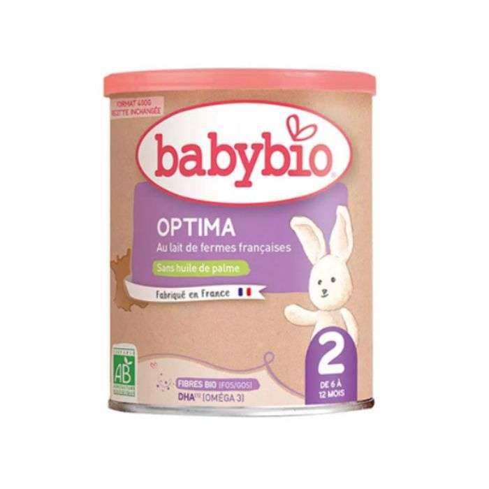 BABYBIO OPTIMA 2 DE 6 A 12 MOIS 400G