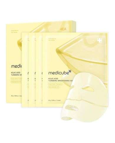 MEDICUBE KOJIC ACID TURMERIC BRIGHTENING GEL MASK SET 28 G x 4