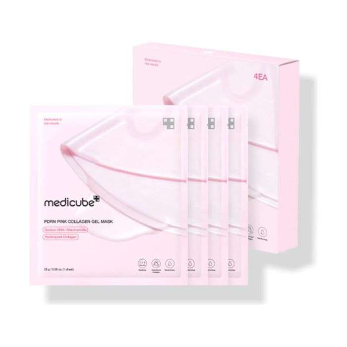 MEDICUBE PDRN PINK COLLAGEN GEL MASK SET 28 G x 4