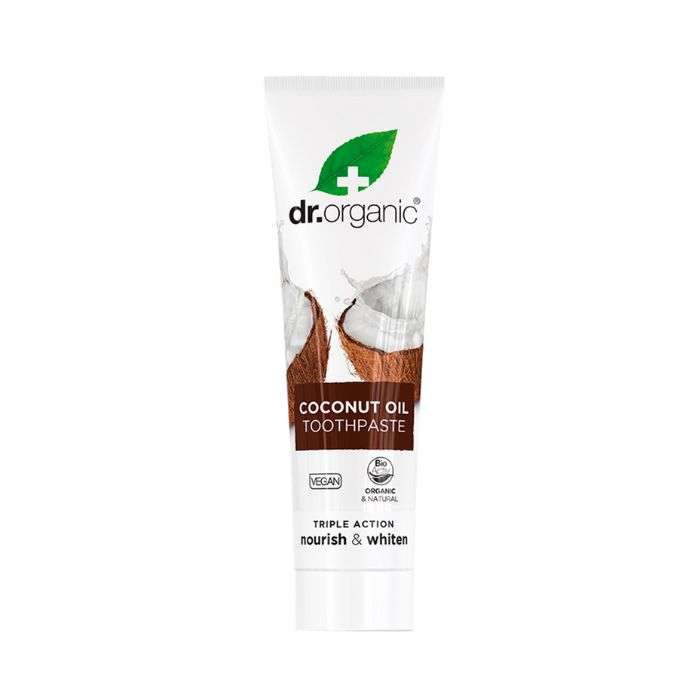 DR ORGANIC DENTIFRICE TRIPLE ACTION A L'HUILE DE COCO 100ML