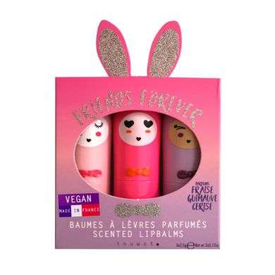 INUWET TRIO BAUMES A LEVRES PARFUMES FRIENDS FOREVER