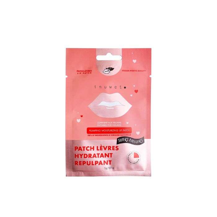 INUWET PATCH LEVRES HYDRATANT REPULPANT CONVIENT AUX VEGANS 5G