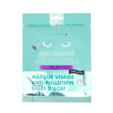 INUWET MASQUE VISAGE ANTI POLLUTION AUX EXTRAITS DE BAIES D'ACAI 30ML 