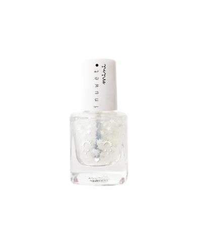 INUWET VERNIS KIDS GREEN TOP COAT ETOILES