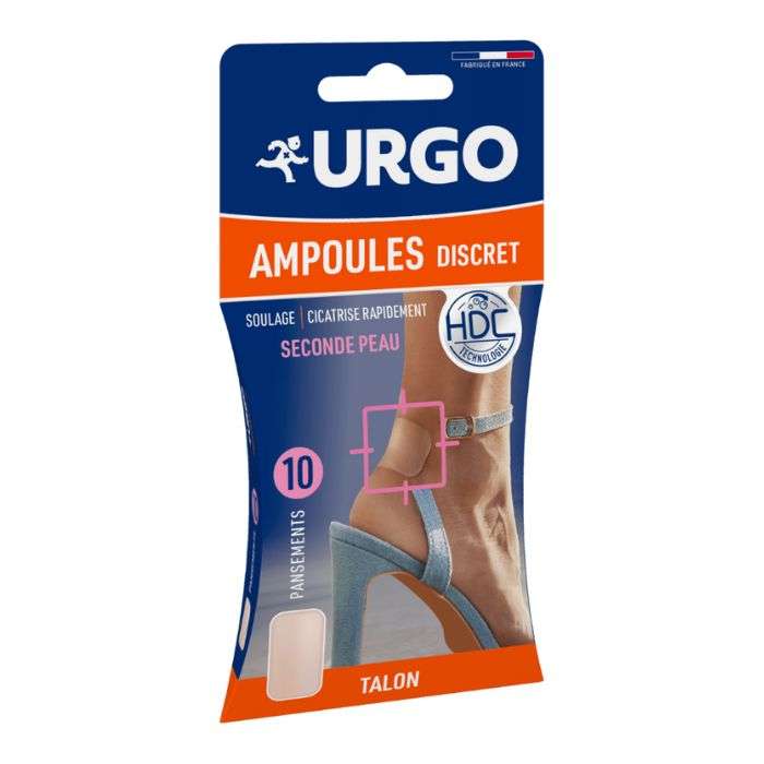 URGO AMPOULES DISCRET SECONDE PEAU 5 PANSEMENTS TALON 