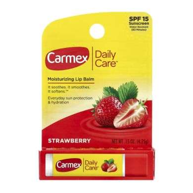 CARMEX DAILY CARE SPF 15 MOISTURIZING LIP BALM STRAWBERRY 4.25 G