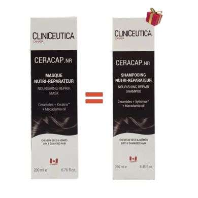 CLINICEUTICA CERACAP MASQUE NUTRI REPARATEUR 200 ML + CLINICEUTICA CERACAP SHAMPOOING NUTRI REPARATEUR 250 ML OFFERT