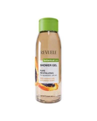 REVUELE GEL DOUCHE BOTANIQUE PURIFIANT ET REVITALISANT AU LAIT DE COCO ET AU PARFUM DE PAPAYE 400 ML