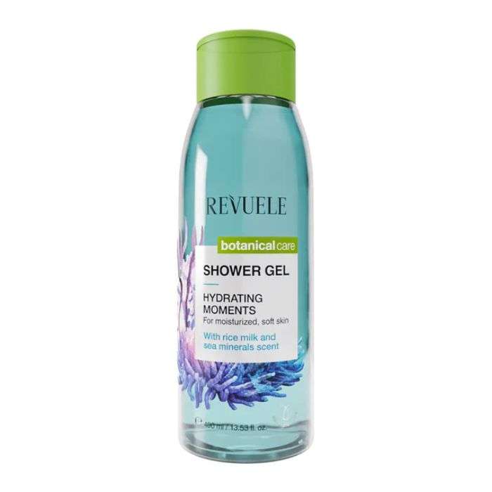 REVURLE GEL DOUCHE BOTANIQUE HYDRATING MOMENTS WITH RICE MILK AND SEA MINERALS SCENT 400 ML