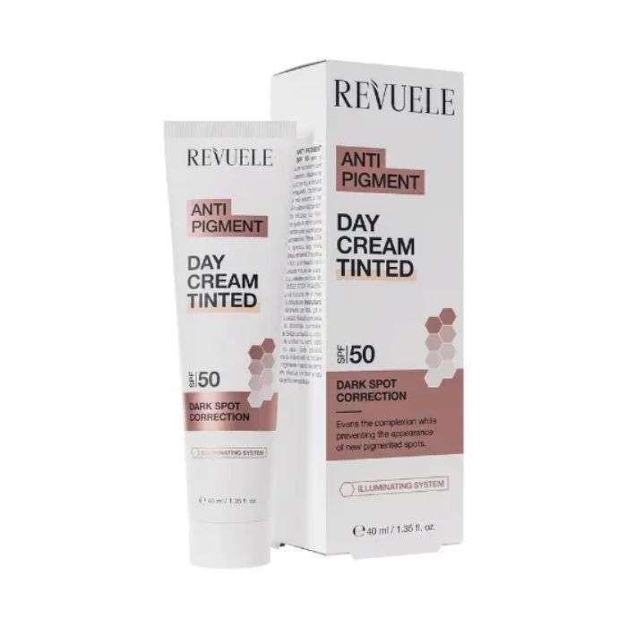 REVUELE ANTI PIGMENT CREME JOUR TEINTEE SPF50 40ML