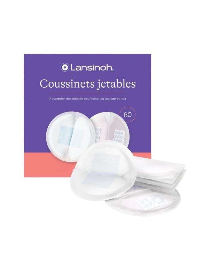 LANSINOH COUSSINETS D'ALLAITEMENT JETABLES 60 PIECES