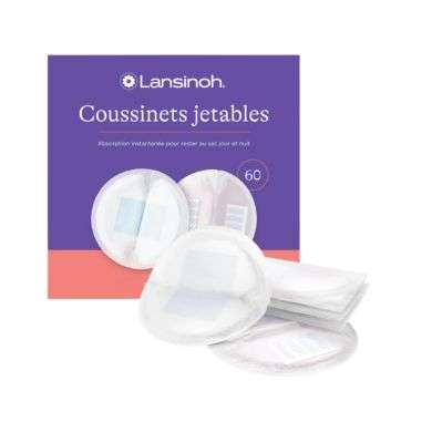 LANSINOH COUSSINETS D'ALLAITEMENT JETABLES 60 PIECES