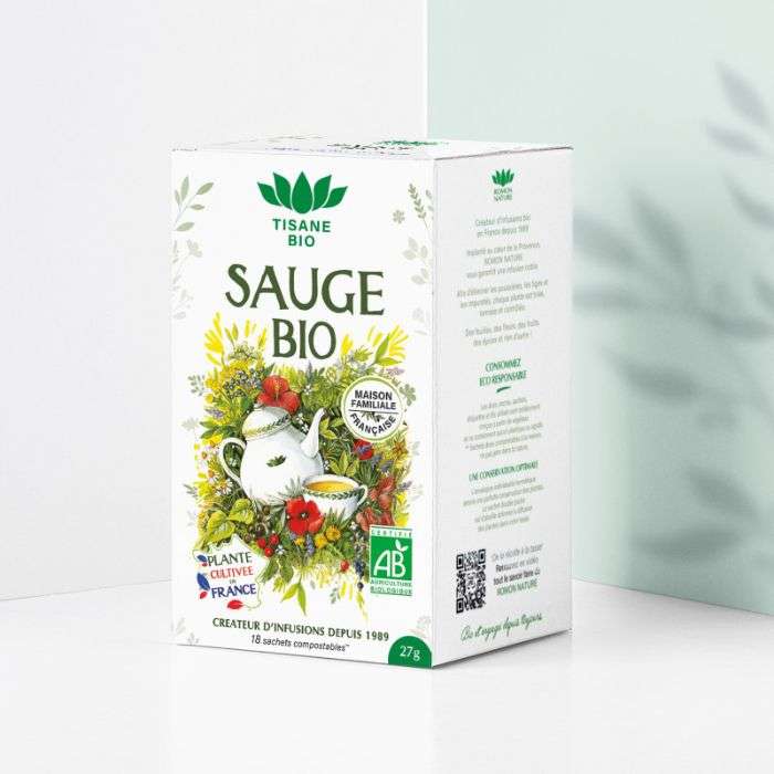 ROMON NATURE TISANE SAUGE BIO 18 SACHETS 