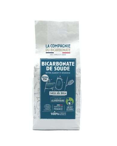 LA COMPAGNIE DU BICARBONATE BICARBONATE DE SOUDE GRAINS EXTRA FINS SALLE DE BAIN 1KG 
