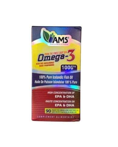 AMS OMEGA 3 1000 MG 90 GELULES