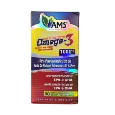 AMS OMEGA 3 1000 MG 90 GELULES