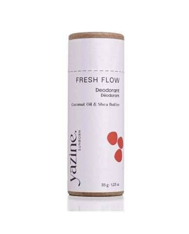 YAZINE FRESH FLOW DEODORANT NATUREL HUILE DE COCO ET BEURRE DE KARITE 35 G