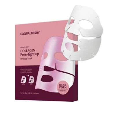 EQQUAL BERRY BOUNCY DAY COLLAGEN PORE TIGHT UP HYDROGEL MASK 1 UNITE