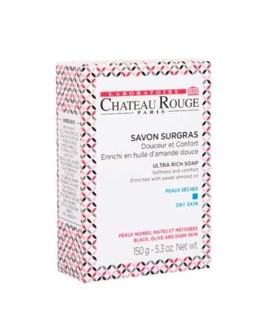 LABORATOIRE CHATEAU ROUGE SAVON SURGRAS HUILE D AMANDE DOUCE PEAUX SECHES 150 G
