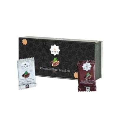 KYFF CHOCOLAT BLANC ET AU LAIT A LA POUDRE DE FLEURS DE CANNABIS 24 PIECES