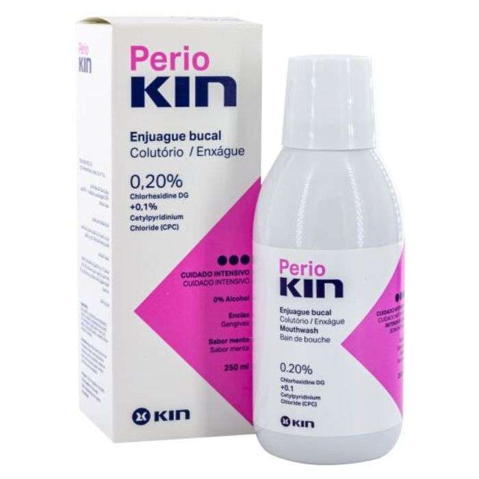 KIN PERIOKIN BAIN DE BOUCHE 0.20% CHLORHEXIDINE DG 0.1% CETYLPURIDINIUM CHLORIDE GOUT MEENTHE 250 ML
