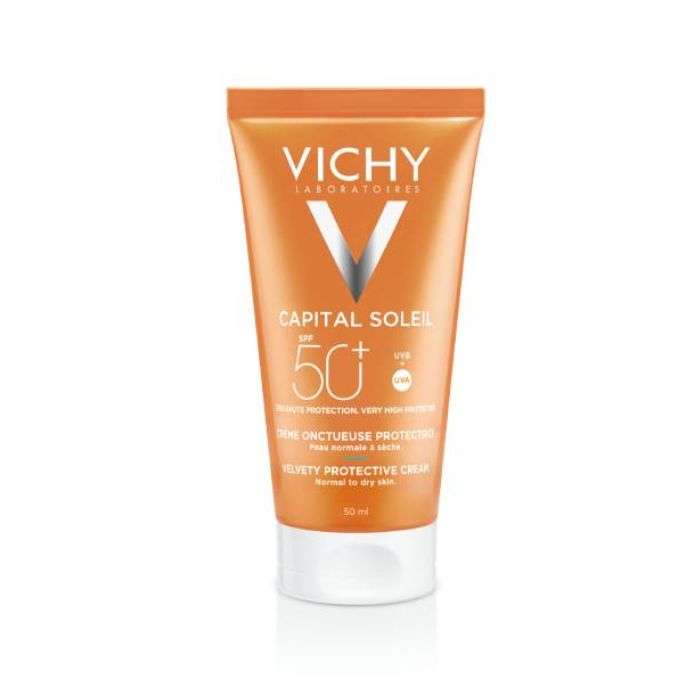 VICHY CAPITAL SOLEIL CREME ONCTUEUSE PEAU NORMALE A SECHE SPF 50+ 50 ML 