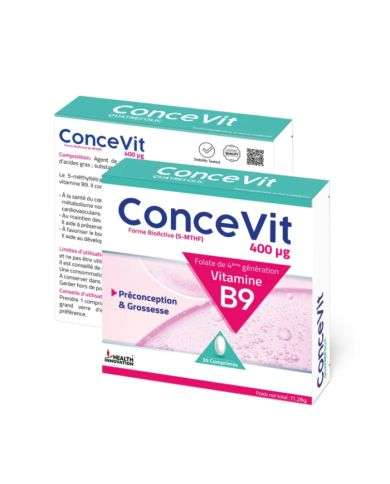 CONCEVIT PRECONCEPTION ET GROSSESSE VITAMINE B9 30  COMPRIMES 