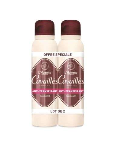 ROGE CAVAILLES OFFRE SPECIALE DUO ANTI TRANSPIRANT L HOMME CONTROLE 48H 150 ML -25% SUR LE 2 EME