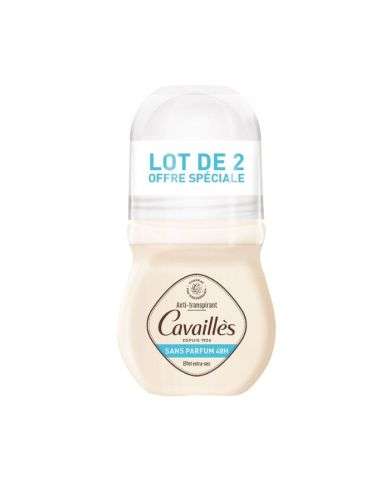 ROGE CAVAILLES OFFRE SPECIALE LOT DE 2 ANTI TRANSPIRANT SANS PARFUM 48H 50ML LE 2 EME A -25%
