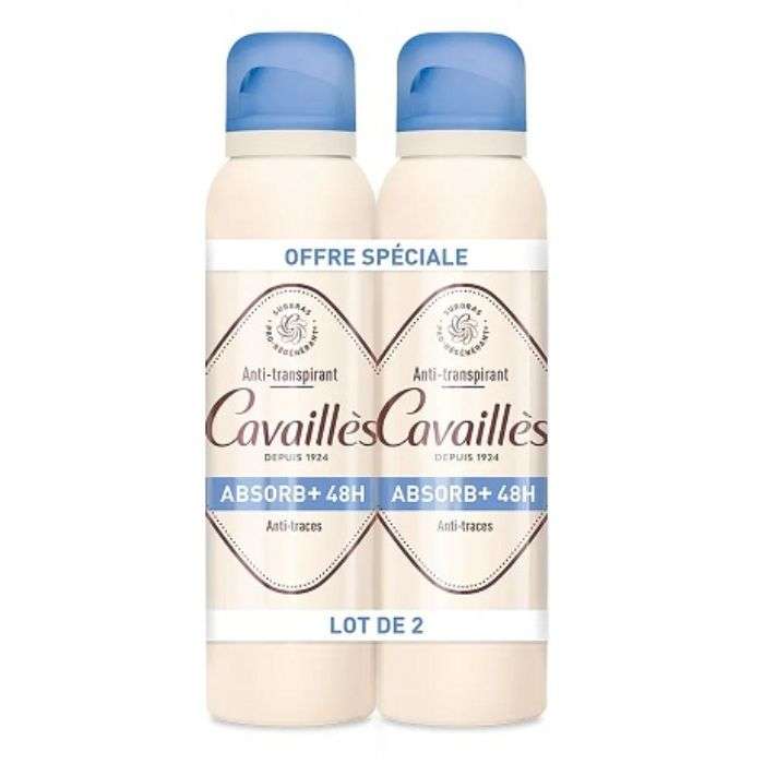 ROGE CAVAILLES OFFRE SPECIALE DUO ANTI TRANSPIRANT ABSORB +48H 150 ML -25% SUR LE 2 EME 