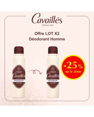 ROGE CAVAILLES OFFRE SPECIAL LOT DE 2 DEODORANT FRAICHEUR 48H 150ML X 2