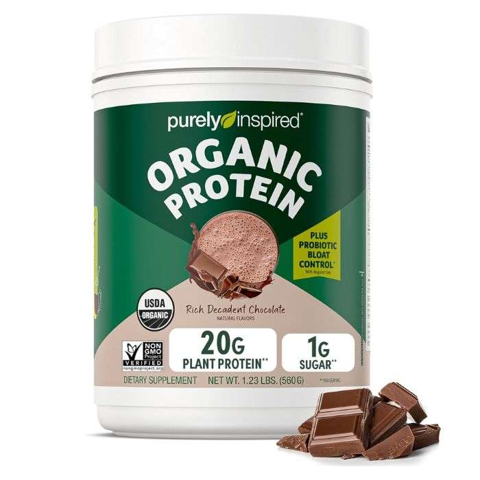 PURELY INSPIRED ORGANIC PROTEIN RICH DECADENT CHOCOLATE 20 G PLANT PROTEIN 560 G