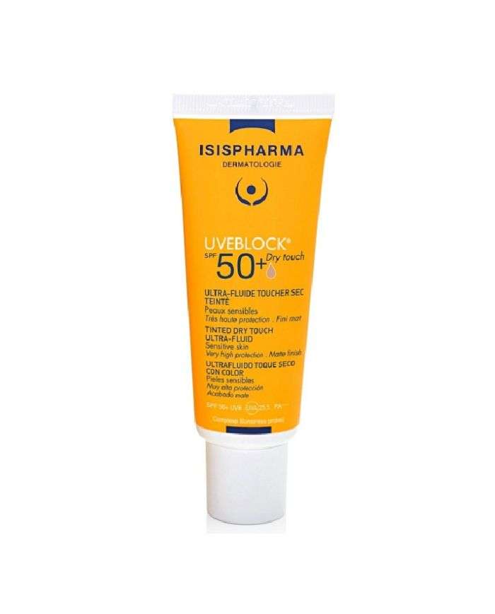 ISISPHARMA UVEBLOCK SPF 50+ ULTRA FLUIDE TOUCHER SEC TEINTE MEDIUM 40 ML