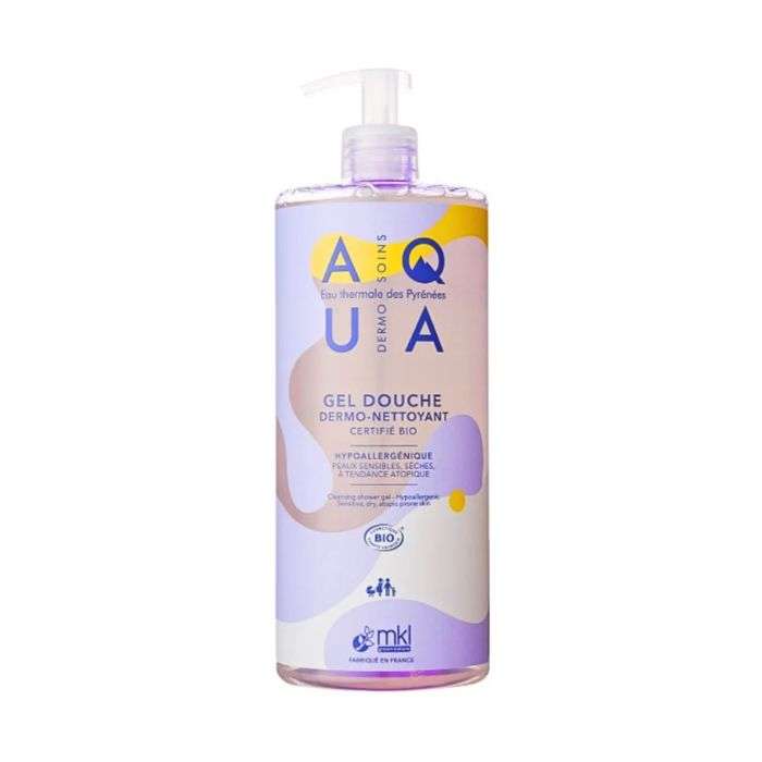 MKL AQUA DERMO SOINS GEL DOUCHE DERMO NETTOYANT BIO 1 L